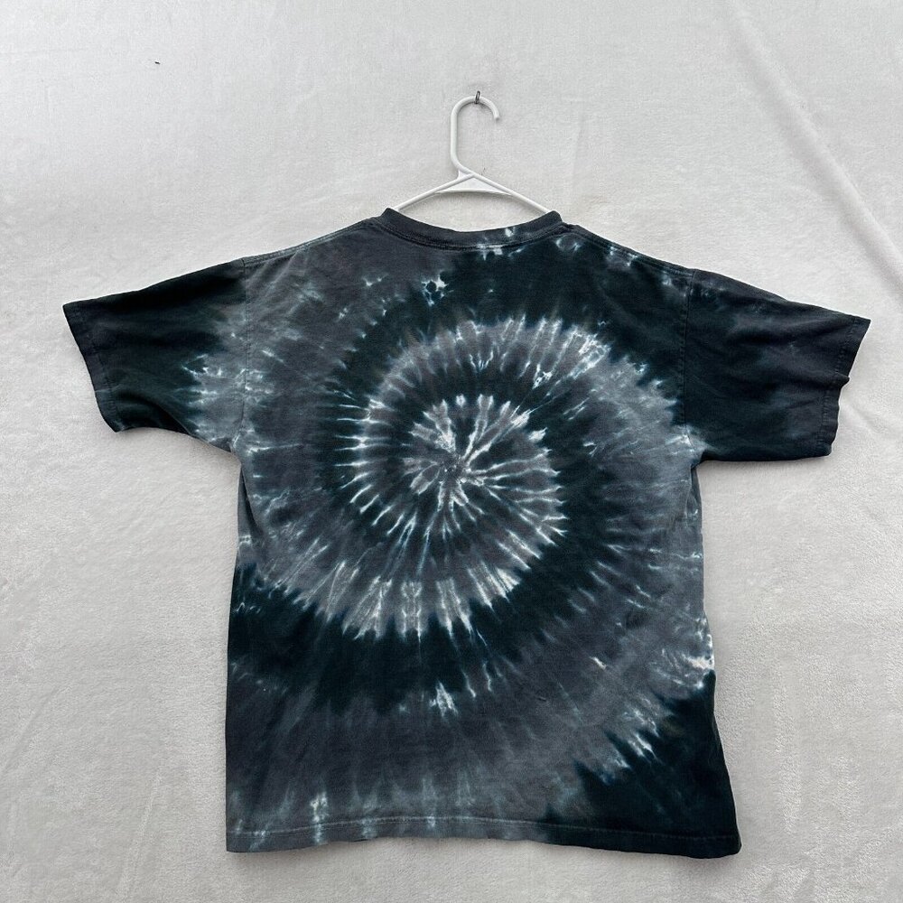 VIntage Pink Floy T Shirt Mens M Gray Tie Dye Dark Side Of The Moon Liquide Blue - Picture 7 of 7